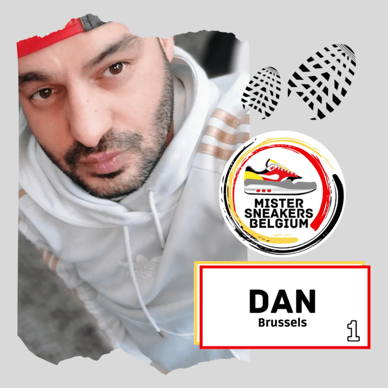 Dan, candiate for Mr Sneakers Belgium 2023