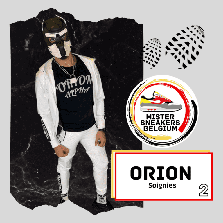 Orion, candiate for Mr Sneakers Belgium 2023